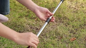 10.5FT Gutter Cleaning Tools from Ground Cobweb Duster | For Gutters, Eaves, Skylights. 8 Interlocking Poles, 2 Bendable Brushes. Stainless Steel. 2.3 lbs. Dry Leaves & Pine Needles