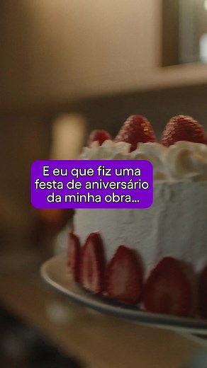 Que linda essa festa de aniversário! Não, pera… Com os empréstimos do Nubank você fica no controle, da simulação à última parcela. E pode realizar aquele sonho de reformar a cozinha. Mas a gente sabe que tem obra que acaba fazendo aniversário, e pra isso Nubank ainda não tem jeito. #JeitoNu #NPossibilidades