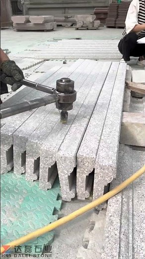 Handmade Bush hammered Surface Granite Stone