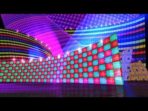 4k Best Disco Visuals - Led Light with Retro 80s Electric Disco, The disco stage set checker