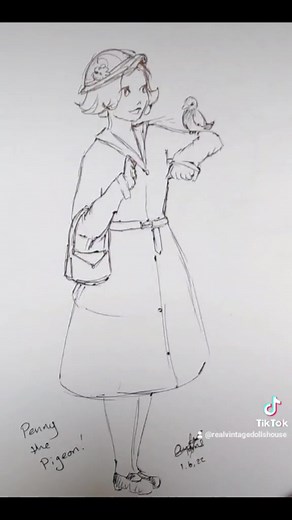 Trying to get @disney to notice our story and now we've got concept art! #disney #disneymovie #pixar #pigeon #pigeontok #pigeonlady #featheredfriend #homingpigeon #vintagegirl #1940s #pigeonrescue #petpigeon #animalrescue #wholesome #story