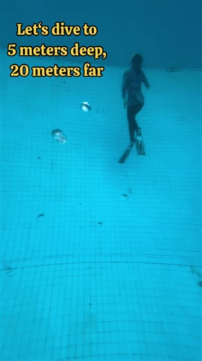5 Meter Deep Dive in a 20 Meter Pool - Can You Do It?