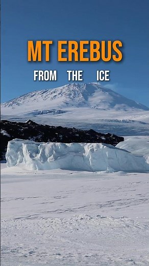 Three views of the world’s southernmost active volcano in Antarctica?