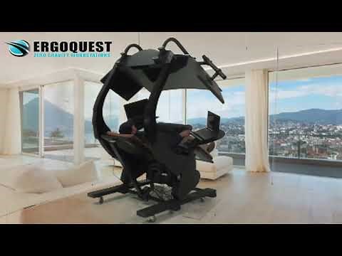 Reclining Zero Gravity Workstation Ultimate with 65" Monitor