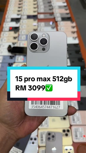 iPhone 15 Pro Max 512GB RM 3099 — Penghantaran Malaysia