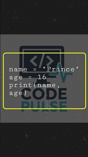 Python Variables in 30 Seconds Code Pulse Tutorial