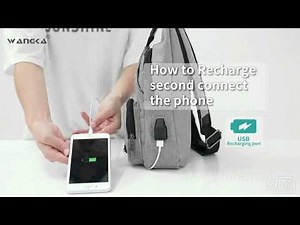 USB Charger Chest bag
