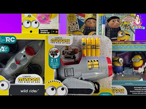 Minions The Rise of Gru Toy Collection Unboxing Review | Minions Wild Rider RC Vehicle