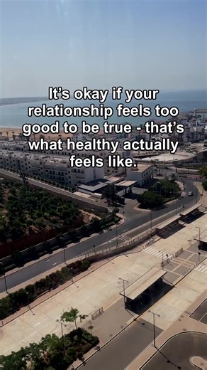 When a love feels too good to be true, that’s usually what healthy love actually feels like ❤️ We’re so used to chaos that peace feels strange. Don’t run from something real - let yourself be loved properly. #romantic #relationship #truth #growth #love