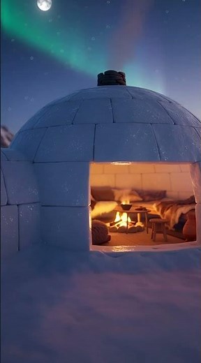 Can You SLEEP In This House Made Of Ice? 🥶 Igloo Tour!BEAUTIFUL IGLOO HOUSE