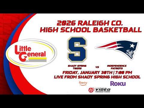 SHADY SPRING TIGERS VS. INDEPENDENCE PATRIOTS | 2026 RALEIGH CO. BOYS BASKETBALL