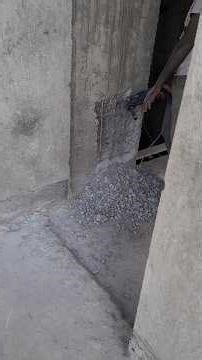 Cutting concrete to fix control panel