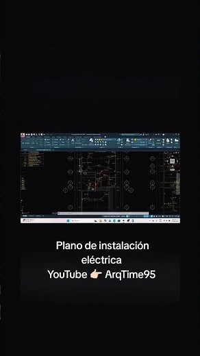 Electrical installation plan in AutoCAD #trending #autocad #design #architecture #electrician