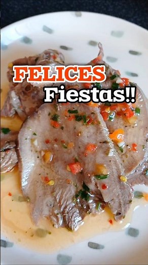 Lengua a la vinagreta #receta #recetanavideña #lenguaalavinagreta