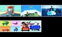 Mix of 6 videos from youtube : storybots vehicles songs