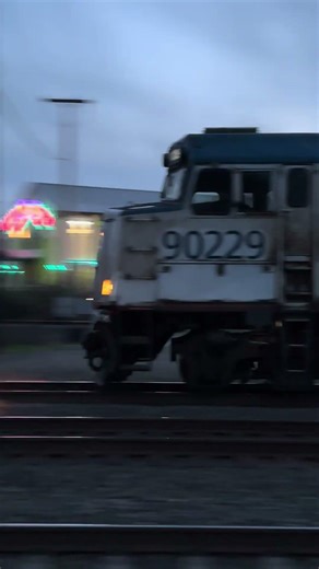 Amtrak Cascade train heads southbound to Portland. Filmed today at 8:01pm