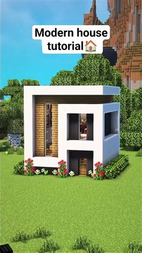 MODERN HOUSE TUTORIAL 🏠#minecraft #shorts #tutorial