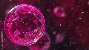 Tumor microenvironment concept with cancer cells, T-Cells, nanoparticles, cancer associated fibroblast layer of tumor microenvironment normal cells, molecules, and blood vessels 3d rendering, 4K