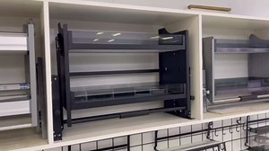 Kitchen Pull Down Shelf Wall Cabinet Storage Organizer (18inch Cabinet)