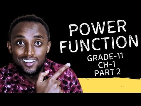 Grade 11 Mathematics | Relation & Function | Power Funtion Part 2