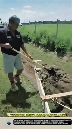DIY Manual Bed Shaper Tool Simple Soil Leveling Tool 40% More Efficient