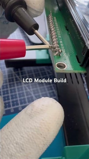 LCD Module Build (full video in the description) #shorts