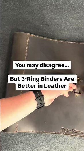 3-Ring Binders Now in Leather