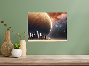 Space City on an Alien Planet Poster Print – Wall Art | Zen Print | Spiritual Home Décor | 24" X 18" - Etsy Canada