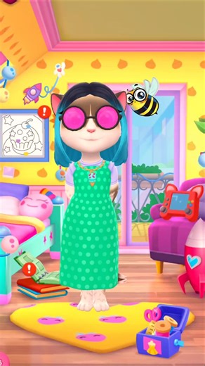 Honey 🍯 Bee 🐝 Inside Angela's Ear 👂😱#shorts #mytalkingtom #animation #trending
