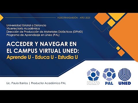Acceder y Navegar en el Campus Virtual UNED: Aprende U - Educa U - Estudia U