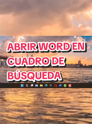 #codeve70 #abrir #word #cuadrodebusqueda #windows #microsoftword