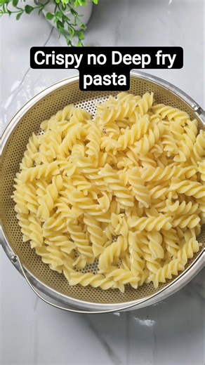 Crispy No Deep Fry Pasta | Healthy Crunchy Pasta Snack Recipe #shortsfeed #shorts#viralshorts#pasta