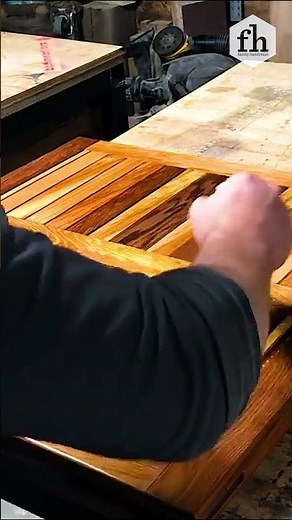 Man Builds Cedar Wood Table for Patio