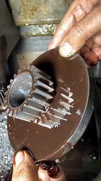 Precision Hobbing Process of Gear Wheel with Hub Factory Machining #precision #manufacturing #asmr