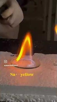 Flame Test ( salt analysis ) - When electrons party, flames get colourful. #experiment #practical