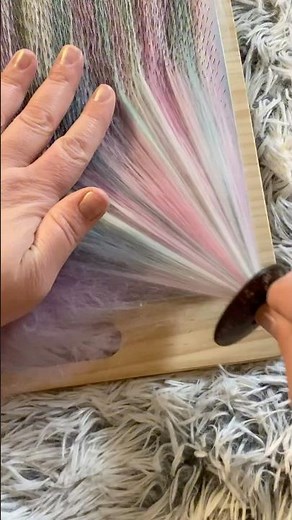 4/6 Bobbin #1 Blending fiber spinning yarn #fiberarts #blendingboard #handspunyarn #ashfordwheel