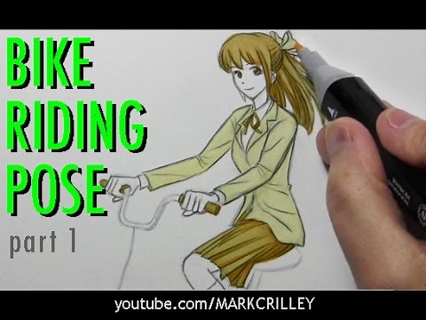 How to Draw Someone Riding a Bicycle [Part 1: The Pose]