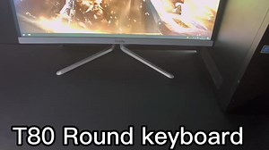 New Product TWOLF T80 Round Keyboard 104keys USB rainbow Backlight Waterproof Game Keyboard E=Sport LED backlit Keyboard