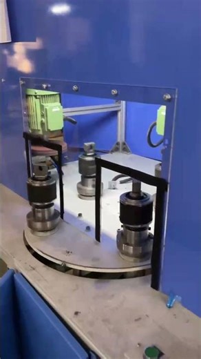 FACE AND OD DEFLASHING MACHINE WITH THREE CLEANING STATIONS