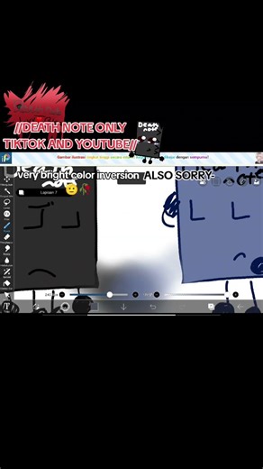 Inversion color and normal death note 🥀✨ (credits;ME [and sorry])