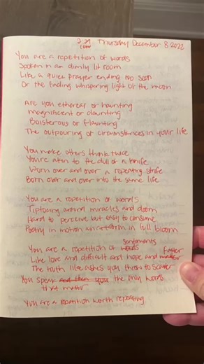 Repetition: A Poem by @marie.a.poet