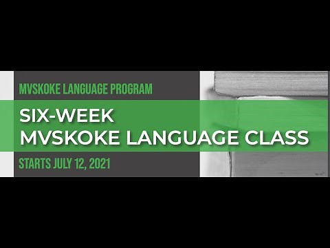 Mvskoke Language Class Day 1