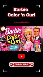 1965 Barbie Color 'n Curl TV Advert 💄 Vintage