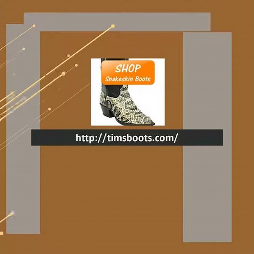 Snakeskin Boots from Timsboots.com