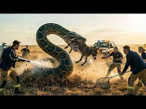 Rescuing a Lonely Donkey from Giant Python Horrific Attack | Unexpected Ending