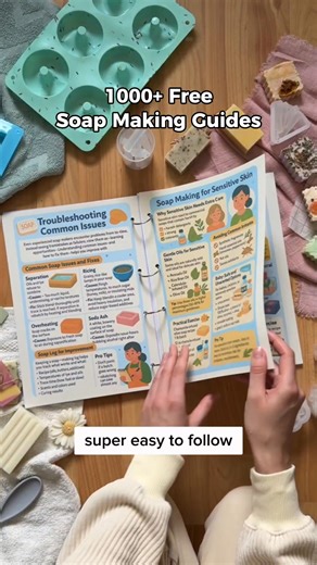 Master Soap Making — From Day One Our 1,000 Soap Making Notes are your printable fast-track to creating beautiful, skin-safe soaps with confidence. Whether you’re crafting for fun, gifts, or starting your own business, this bundle gives you the exact techniques, recipes, and tips you need to get it right from the start. 🧼 Over 1,000 step-by-step notes, tips & formulas 🥥 Covers melt-and-pour, cold process, hot process & more 📘 Recipes, design templates & troubleshooting checklists ✨ Perfect fo