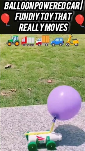Balloon Powered Car | Fun DIY Toy That Really Moves #diycrafts #diytoycar #fun