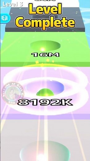 Tiny 8 Ball Reaches 8192K Lavender Tile | Ball Run Infinity #ballgameshub 😱🔥 #shorts