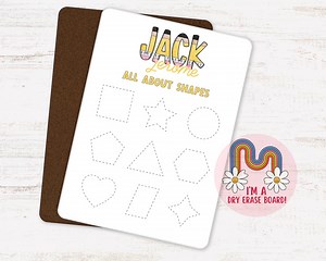 Educational Tracing Boards, Learning Shapes, Preschool Prep Homeschool Dry Erase Board, Shapes Trace Board, Kindergarten Prep, Lapboard - Etsy