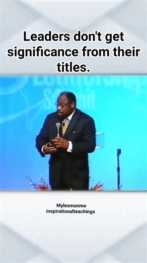 17K views · 546 reactions | Leaders bring value to their positions. Dr myles Munroe #drmylesmunroeteachings #MylesMunroe #DrMylesMunroe #munroeglobal | Myles Munroe's Inspirational teachings | Facebook